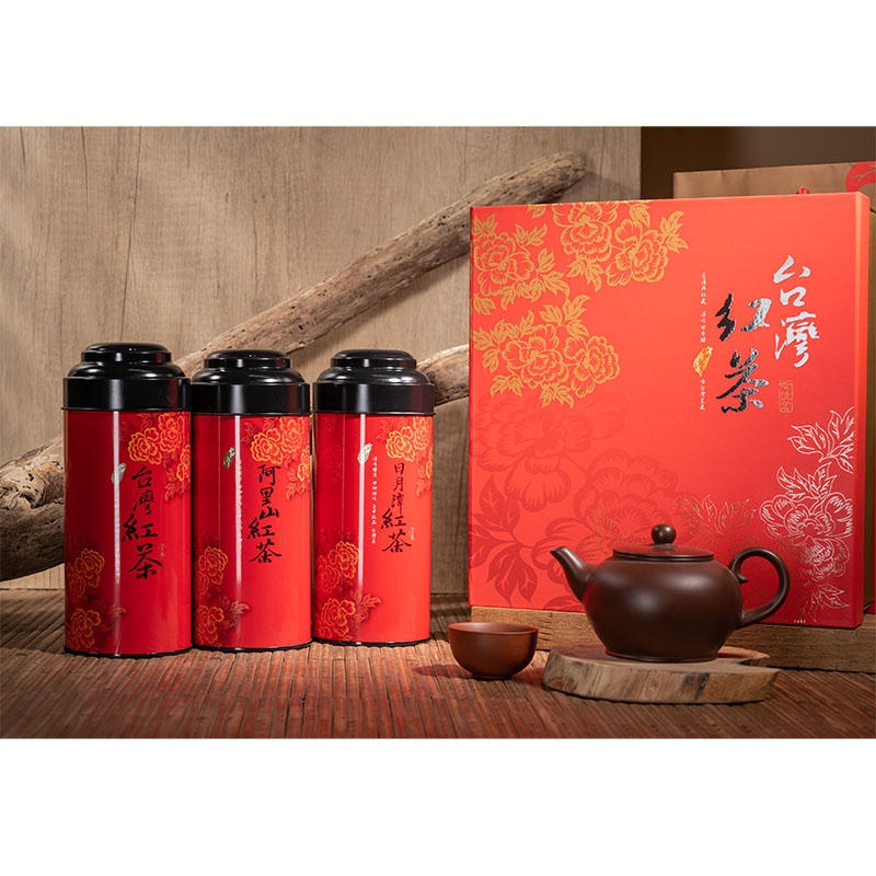 台灣茗藏台灣紅茶鐵罐/紅色(80支)