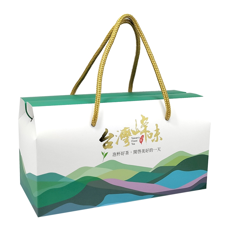 台灣峰味提繩30入袋茶盒/白綠色(10個)