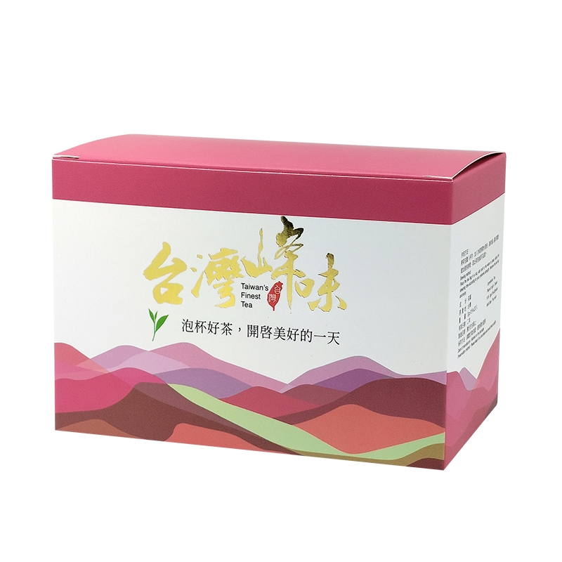 台灣風味20入裝袋茶盒/白紅色(10個)